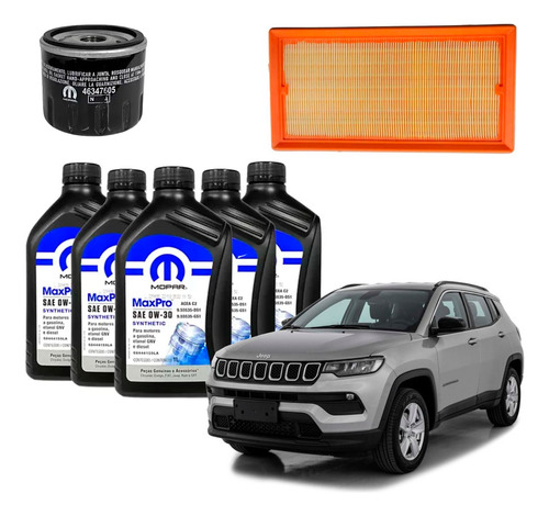 Filtros Aceite Aire Mopar 0w30 Sintetico Jeep Compass 1.3