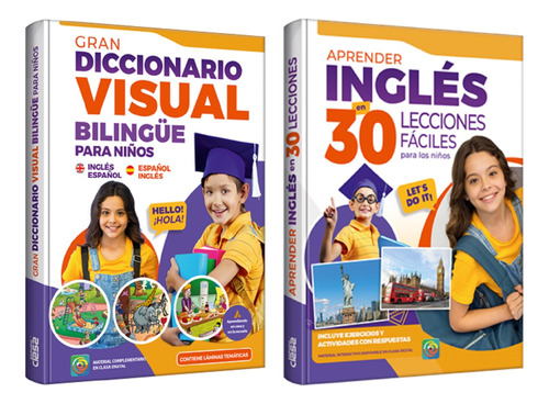 Oferta: 2 Libros Para Aprender Inglés Niños En Forma Fácil