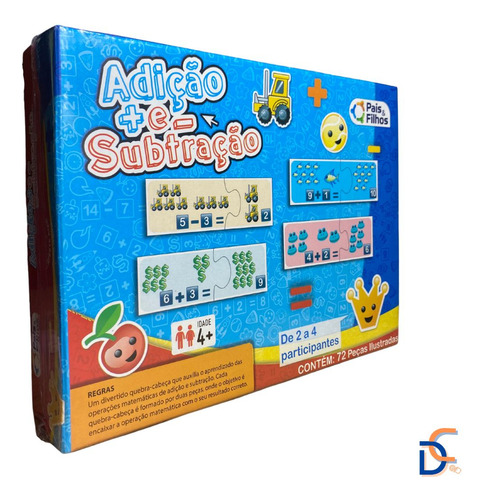 Adição E Subtração Jogo Quebra Cabeça Educativo Matemática