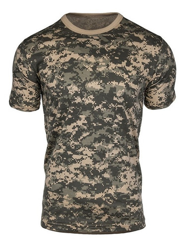 Imagen 2 de 7 de Remera Camuflada Digital Acu / Manga Corta