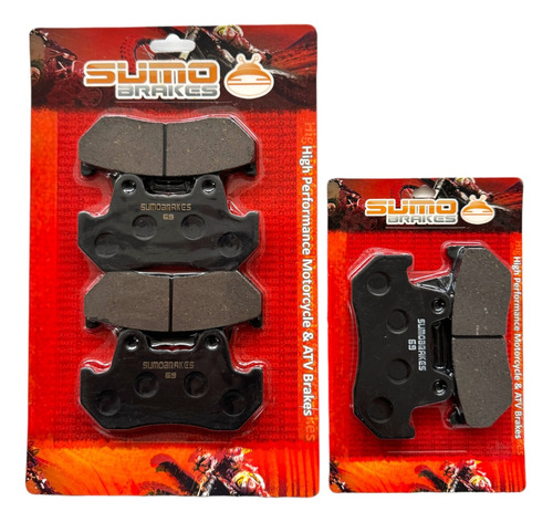 Set Sumo Pastillas Freno D+t Honda Cx 500 Tc Turbo (1982)