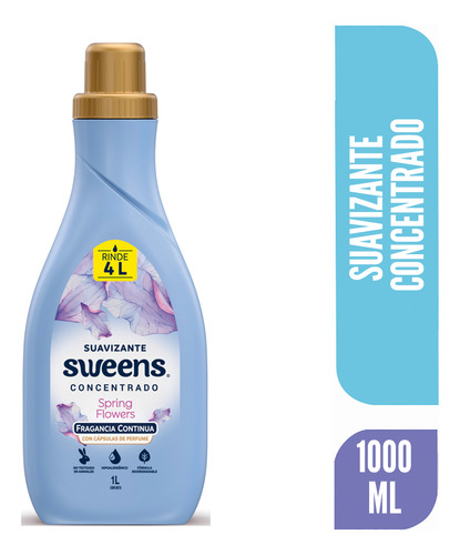 Sweens Suavizante Ropa Concentrado Spring Flowers Frasco 1 L