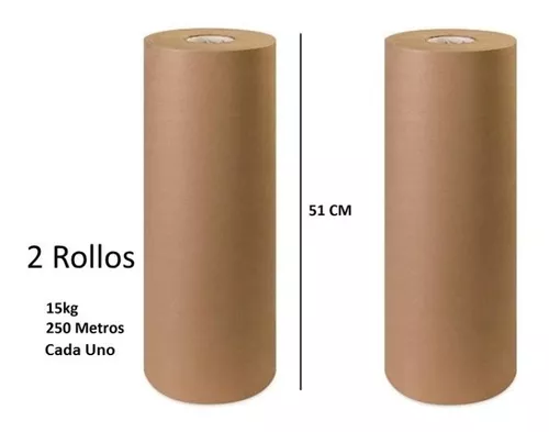 Rollo Papel Kraft 125gr Para Embalaje De 61 Cm Con 15kg