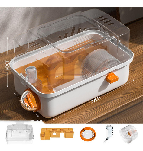. Jaula Para Hámster, Jaula Para Animales Pequeños, Naranja