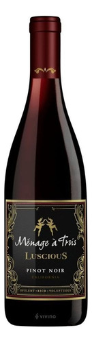 Vinho Californiano Thinchero Ménage A Trois Pinot Noir 750ml