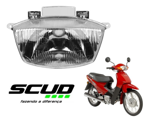 Bloco Óptico Globo Farol Honda Biz 100 1998 ~ 2005 Scud