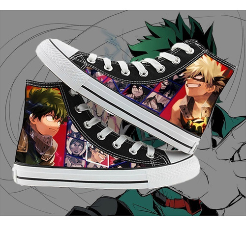 Zapatos De Lona De My Hero Academia Zapatos Planos De Anime