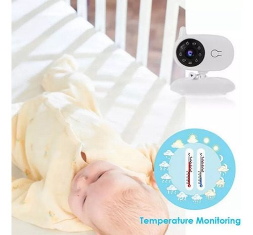 Monitor De Video Para Bebés Con Cámara De Visión Nocturna