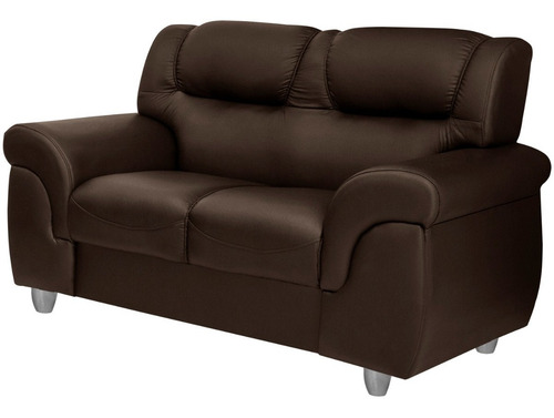Sofa Living 2 Cuerpos Tapizado Simil Cuero O Tela - Malaga