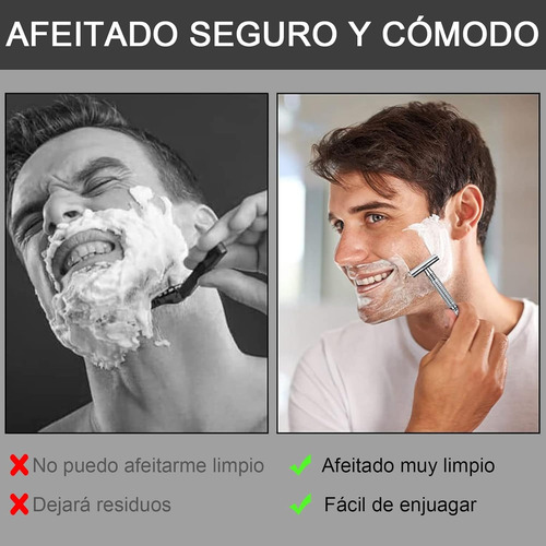 Maquinilla De Afeitar Clásica Doble Filo,10 Cuchillas