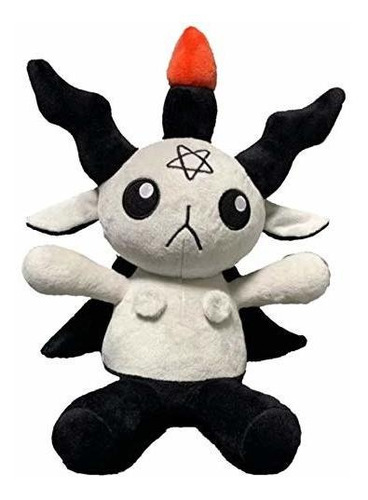 Baphomet Plush Doll Goth Pagan Occult Satan (gris)