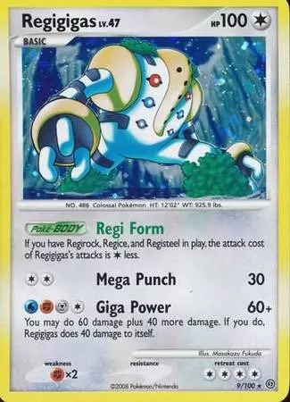 Cartas de Jogar: Regigigas (Pokémon TCG(Diamond & Pearl Promos)  Col:PKM-DPP-EN040