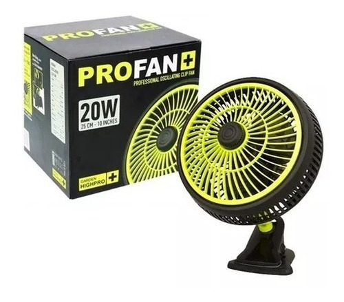 Ventilador Clip Fan 25 Cm Oscilante/20w Garden Highpro 