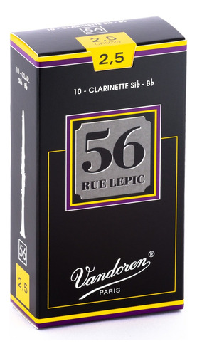 Cajas De Cañas Clarinete Sib 56rlepic Nº2.5 Cr5025 Vandoren