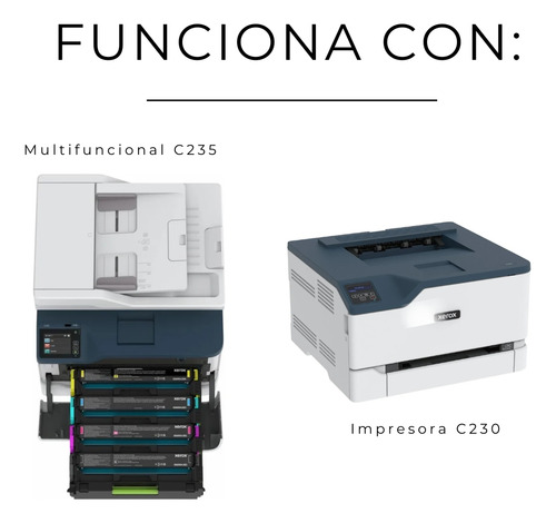 Kit 4 Chip Para Toner Compatible Con Xe C230 C235 Alto Rend.