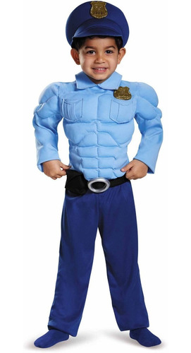 Disfraz De Policía Para Niño Disfraces Con Músculo Talla