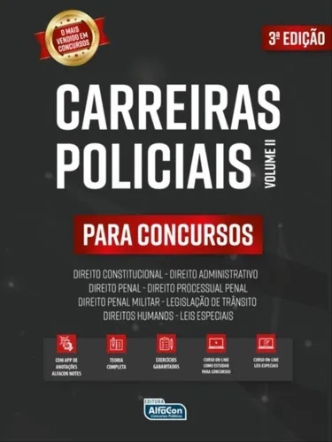 comprar Carreiras Policiais Para Concursos Vol. 2, De Equipe Alfa. Editorial Alfacon Concursos Públicos, Capa Mole, Edição 2022 08 16 00:00:00 Em