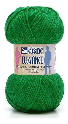 Fio Cisne Elegance Cores Vivas 100g 330 Vermelho Vivo Cor 755 Verde Bandeira