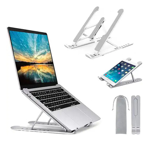 Suporte Para Notebook Tablet Celular Regulável Dobrável