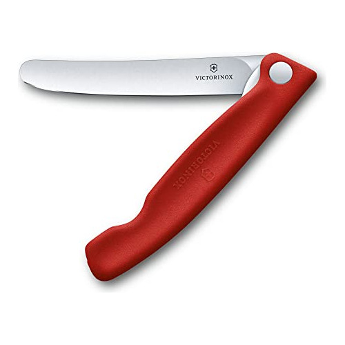 Swiss Classic Paring Knife, Straight Edge Red 4.3 In