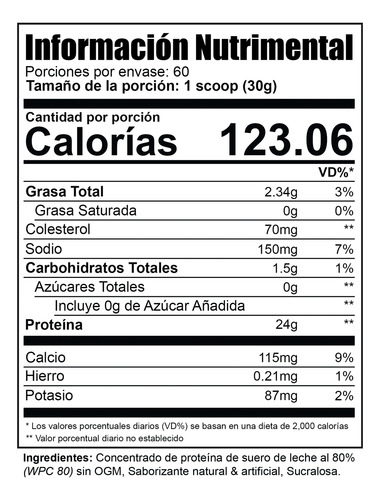 Pure Whey Proteína Fresa Platano Smile Labz 1.8kg 60 Scoops
