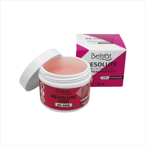 Gel Resolute Pink Autonivelante 3 Em 1 24g - Beltrat