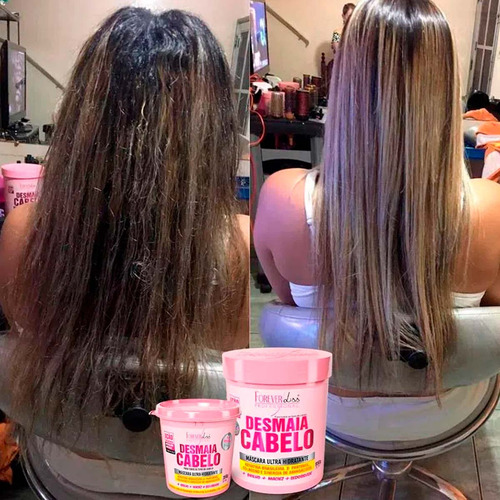 Kit Desmaia Cabelo Anti Frizz E Volume Forever Liss
