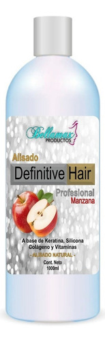 Alisado Definitivo Sin Formol Profesional Manzana  1 Litro