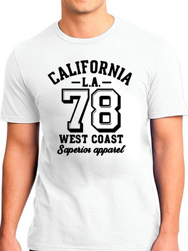 Remera Unisex California West Coast Logo Personalizada