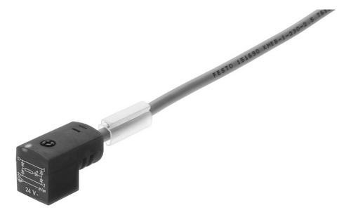 Conector Tipo Zócalo Con Cable Festo Kme-1-24-2.5-led