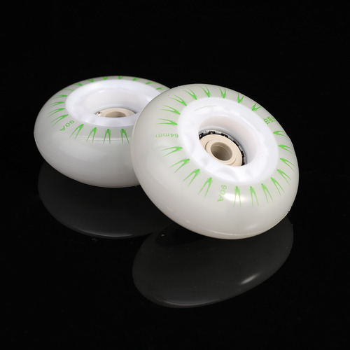 Rodas De Skate De Gelo Green Light 64 Mm Pu Com Decoração In