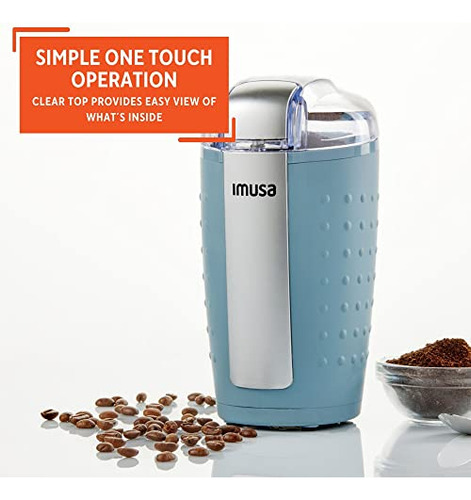 Café Eléctrico Único De Color Azul Mate De Imusa Usa, 3 Onza