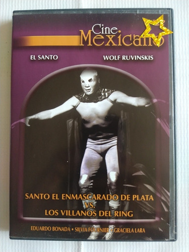 Dvd Santo El Enmascarado De Plata Vs Los Villanos Del Ring