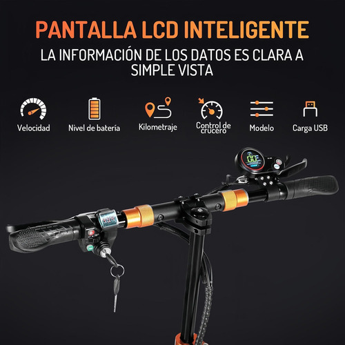 Scooter Eléctrico Plegable Para Adulto Velocidad Máxima 45km