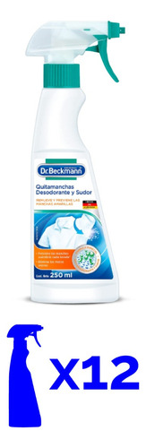 Dr. Beckmann Quitamanchas Desodorante Y Sudor 12 X 250 Cc