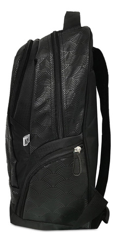 Mochila Escolar Fotorama Dm501a22bp Color Negro Diseño Demon Slayer 23l