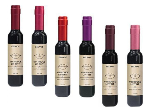 3 Vino Tinto Vino Lápiz Labial Líquido Lápiz Labial