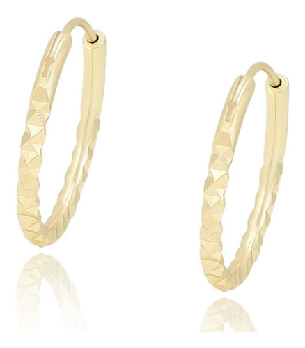 Aretes Oro 14k Laminado Labrada Regalo Arracada Preciosas 