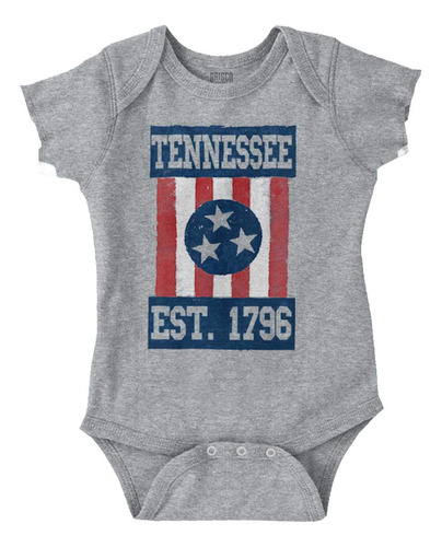 Tennessee Country Southern Tn Flag - Mameluco Para Bebés P.