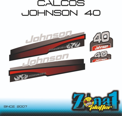 Calcomanias Johnson 40