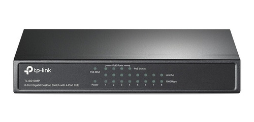 Imagen 1 de 4 de Switch Tp Link Tl Sg1008p 8 Puertos Gigabit + 4 Puertos Poe