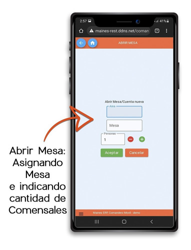 Comandero Movil Para Restaurant- Android