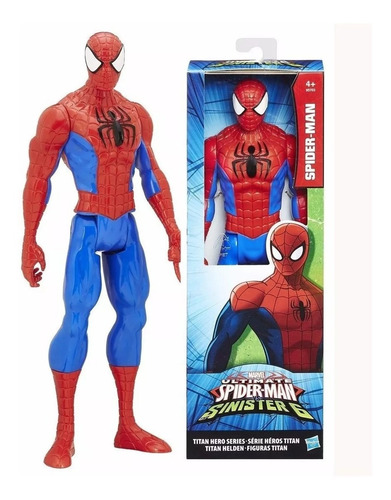 Imagen 1 de 3 de Spiderman Muñeco Gigante 30cm Hombre Araña Original Hasbro