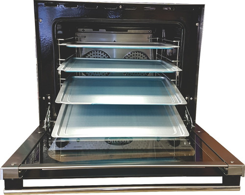 Imagen 4 de 4 de Horno Convector Silcook Electrico 4 Bandejas 44x32 Visor
