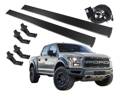 Estribos Eléctrico F150 Doble Cabina Raptor 2015-2017