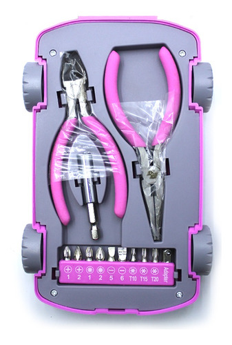 Carrito De Herramientas Pink Edition Blue Force Bf623 22 Pz