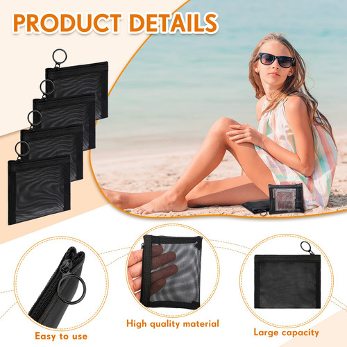Bolsas De Malla Jexine Mini Bolsa Con Cremallera Portátil Be