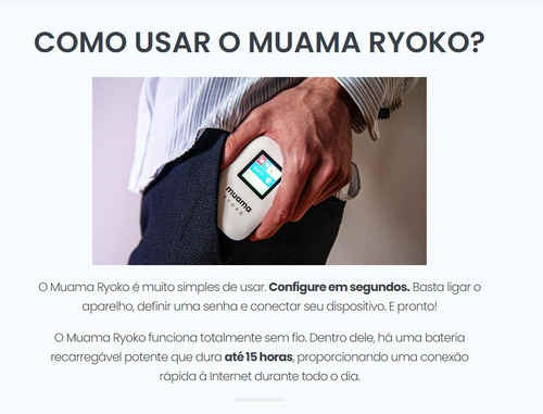 Muama Ryoko 4G Wifi Roteador De Internet Sem Fio Portátil
