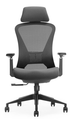 Silla de escritorio Vigo Apollo ergonómica  negra con tapizado de mesh