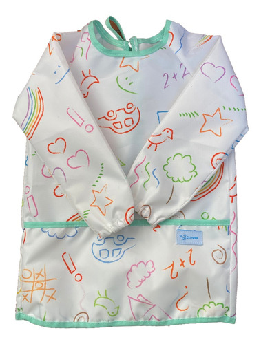 Pintorcito Babero Impermeable Infantil Jardin Manga Larga